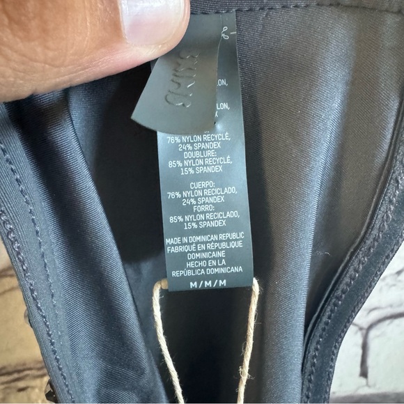 SKIMS Rhinestone Swim Bandeau Bikini Top SZ M NEW - Picture 4 of 6